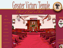 Tablet Screenshot of greatervictorytemple.org